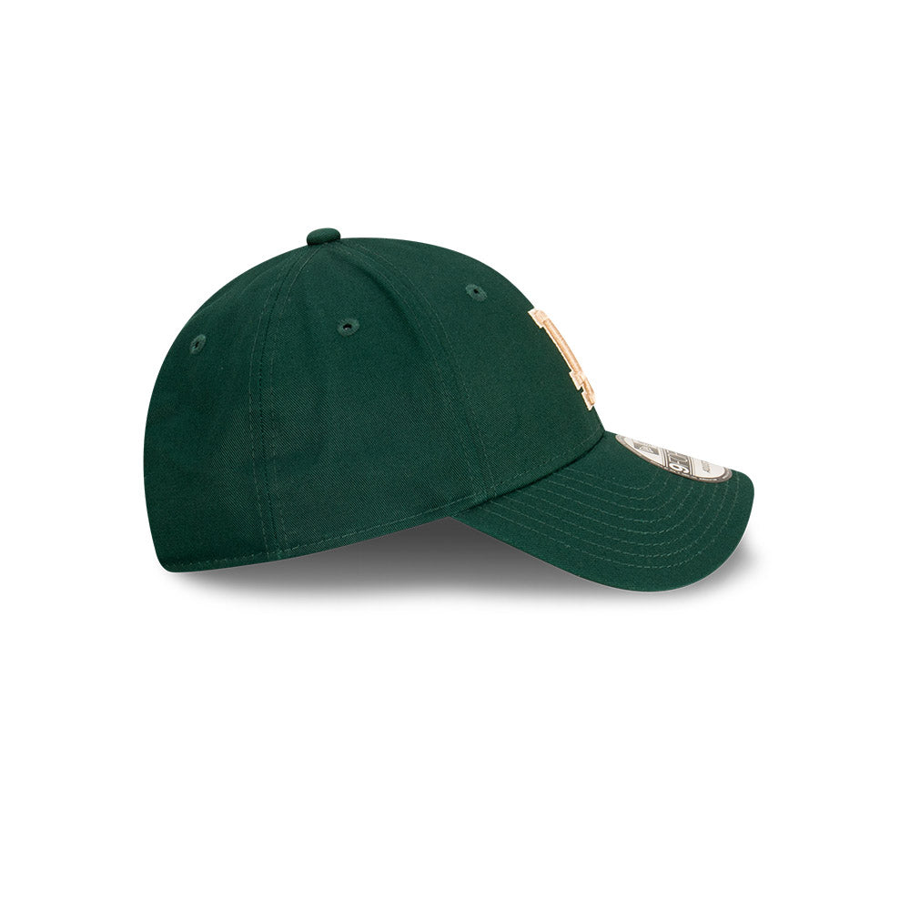 LA Dodgers Hat - Dark Green Camel Stone MLB 9Forty Strapback Cap - New Era